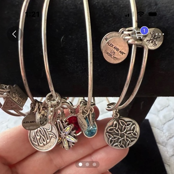 Alex and Ani Jewelry - Alex and Ani Silver Charm Bracelet Lot